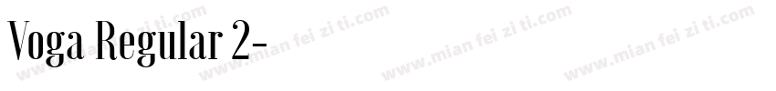 Voga Regular 2字体转换